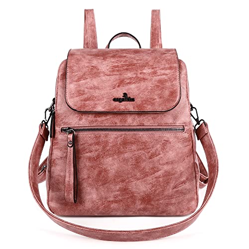 Angel Kiss Rucksack Damen Leder Wasserdichte Daypack Reiserucksack Umhängetaschen Tagesrucksack Cabrio Multifunktion Rucksäcke Henkeltasche… von Angel Kiss