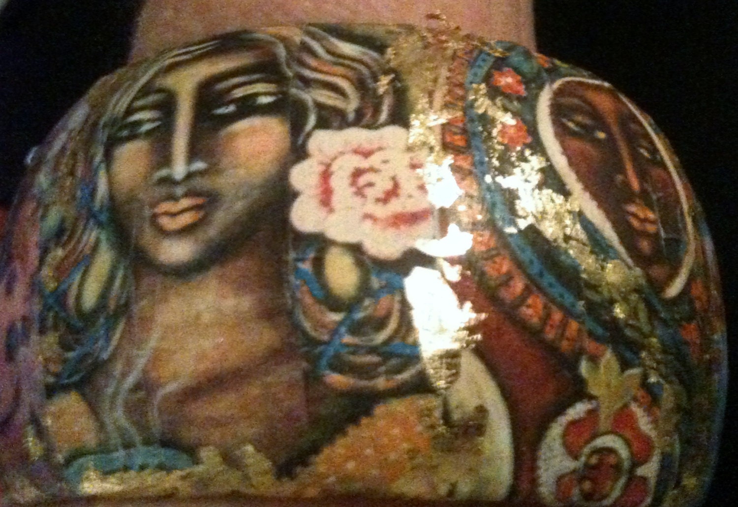 Kunst Armreif Mit Heiliger Des Göttlichen Femininen Von Maya Telford von angelheartstudios