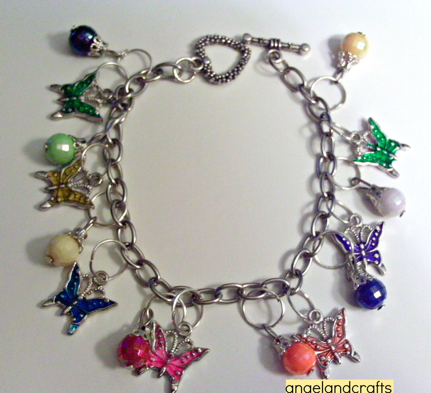 Schmetterling Charm Armband von angelsandcrafts