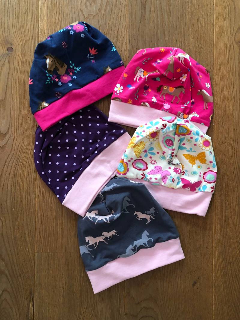 Beanie Mütze Schal Bagger Kinder Traktor Feuerwehr Polizei Kindermütze Pirat von angiwithlove