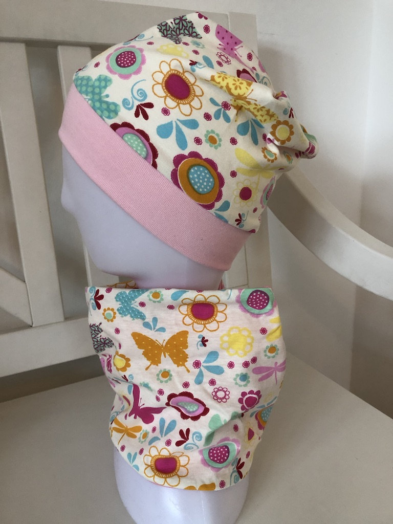 Set Beanie Loop Mütze Schal Kinder Flamingo Eulen Pferd Kindermütze Pferdemütze Mädchen Gr. 44 - 56 von angiwithlove