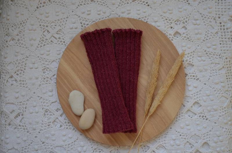 stulpen Für Babys Aus Sockenwolle | Bordeaux stulpen Für Babys Aus Sockenwolle | Bordeaux von anicatde