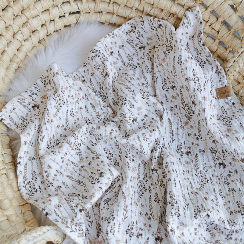 Musselin Halstuch | Sommerdecke Musselintuch Kuscheldecke Geschenk Zur Geburt Handmade von anilino