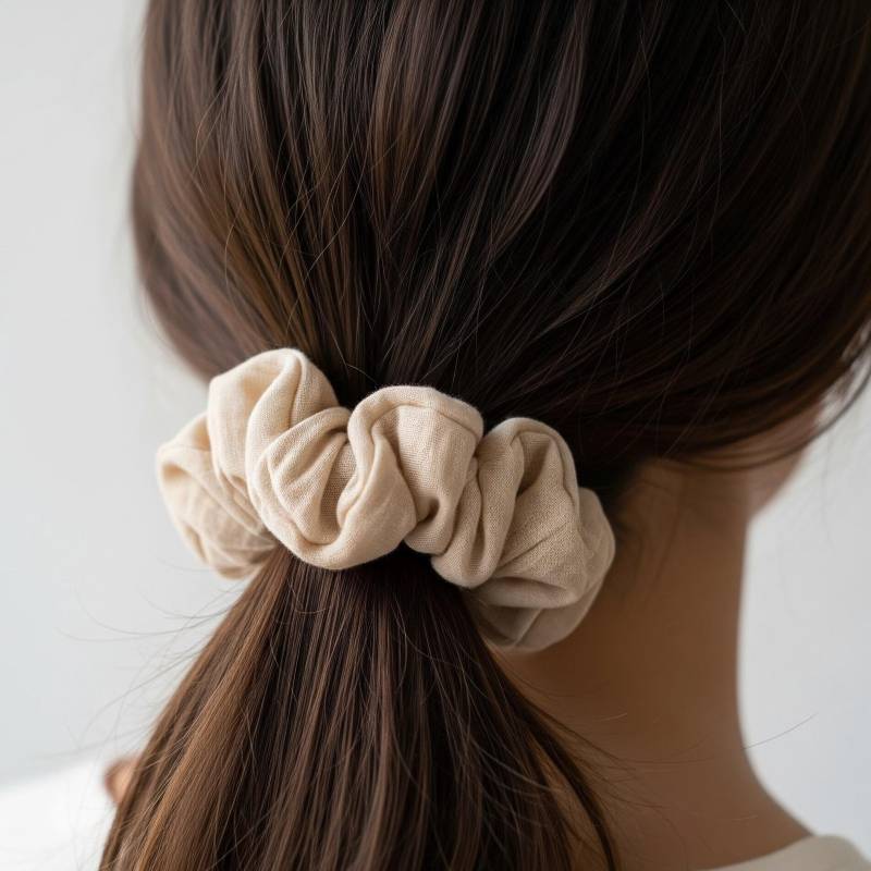 Scrunchie Musselin | Baumwolle Kleinigkeit Kleines Geschenk Für Freundin Mitbringsel Kleine Aufmerksamkeit Haarband Haargummi von anilino