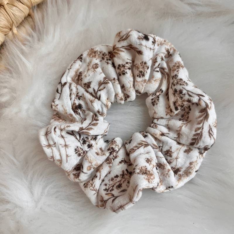 Scrunchie Musselin | Baumwolle Kleinigkeit Kleines Geschenk Für Freundin Mitbringsel Kleine Aufmerksamkeit Haarband Haargummi von anilino
