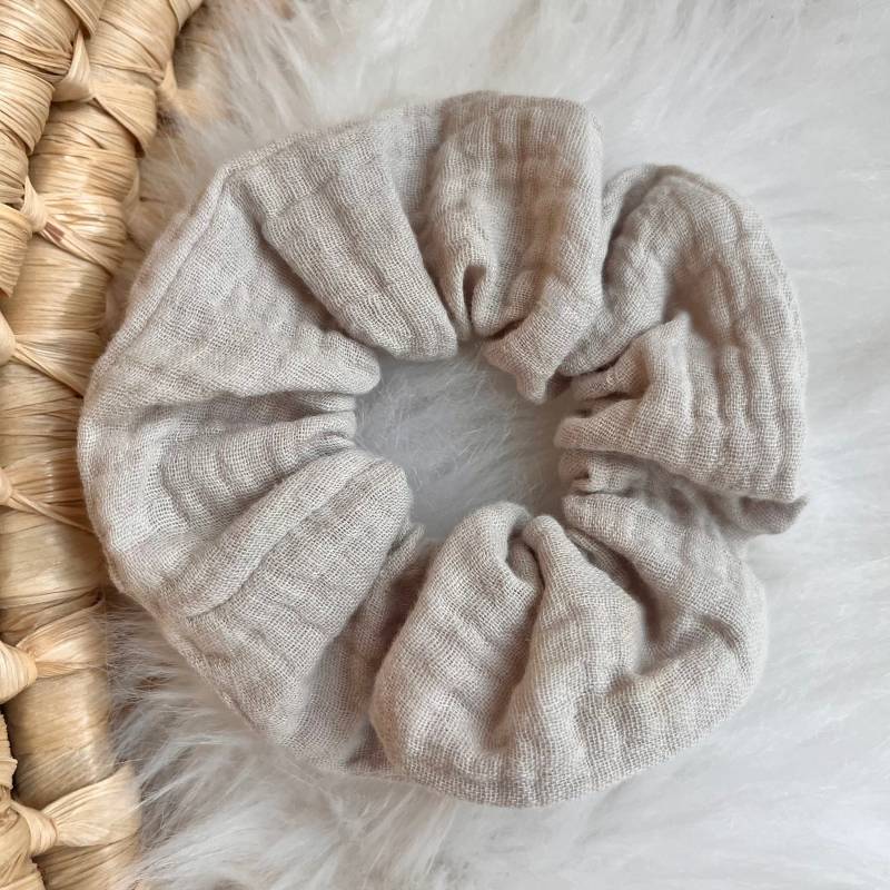 Scrunchie Musselin | Baumwolle Kleinigkeit Kleines Geschenk Für Freundin Mitbringsel Kleine Aufmerksamkeit Haarband Haargummi von anilino