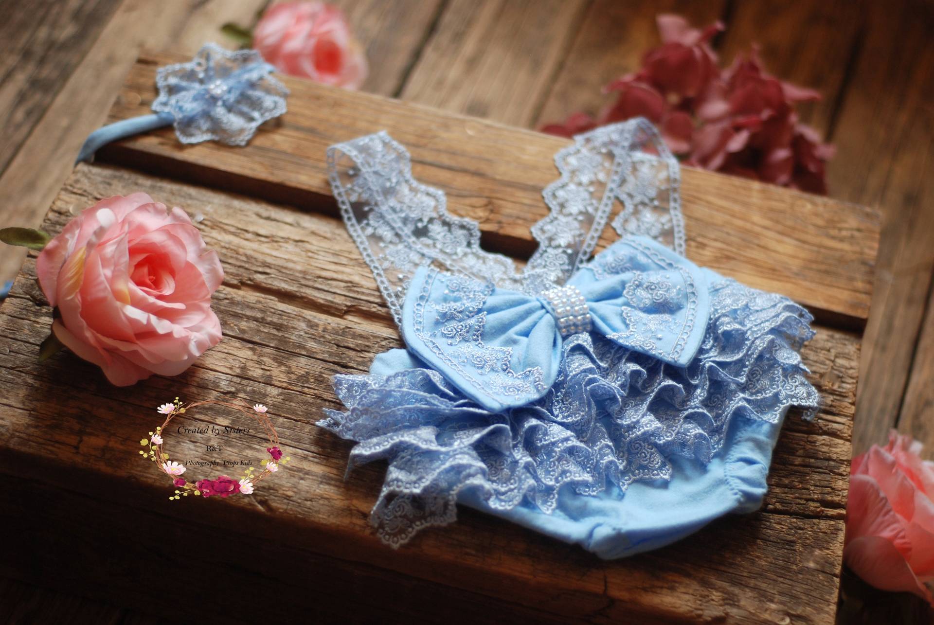 Neugeborenen Spitze Strampler, Newborn Lace Shorts, Newborn Prop, Newborn Fotografie von anilita