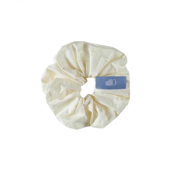 anillO - Cream Cotton Hair Scrunchie - 1stück von anillO
