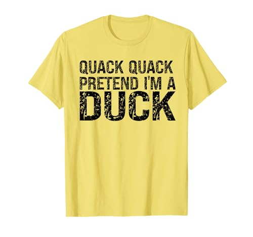 Pretend I'm A Duck Shirt Matching Kids Adult Duck Kostüm T-Shirt von animal color designs