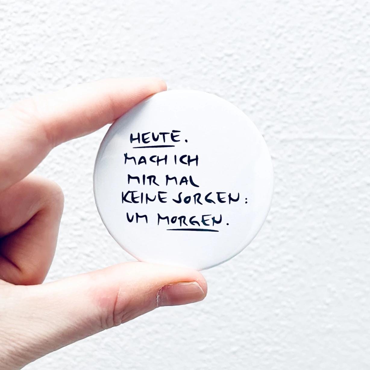 Sorgenfrei. I Button Magnet Kühlschrankmagnet Für Magnetboard Pin von anitaliebt