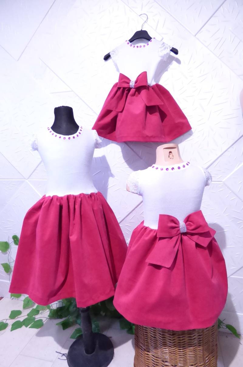 Children's Dress Made Of Fleece & Velvet von anitedesign