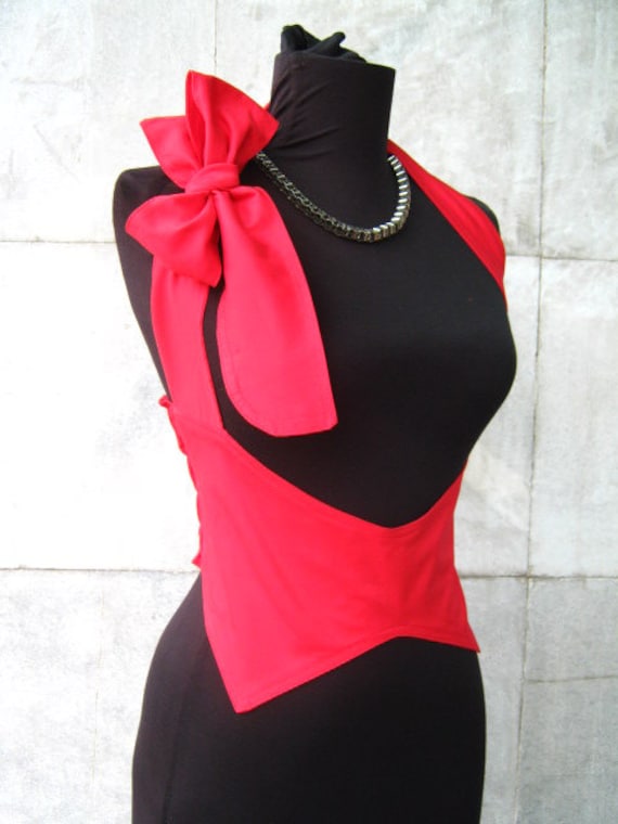 Rot-Korsett Mieder von anitedesign