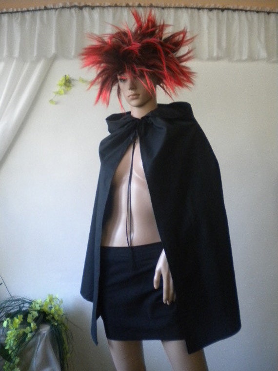 Schwarzer Umhang Aus Baumwolle von anitedesign