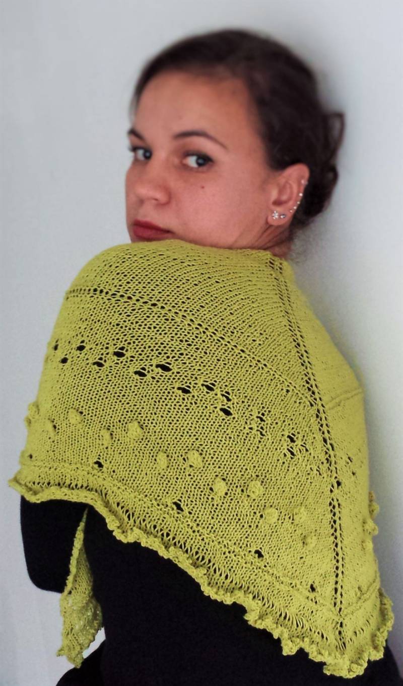 Gestrickte Schal, Stricken Schal Gestrickt, Dreieck Stricken, Grünen Knit Wickelt von ankapower