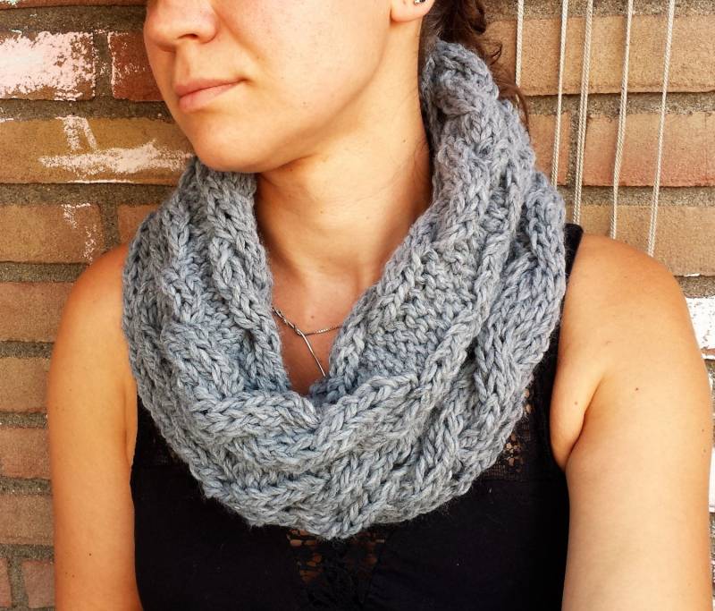 Stricken Sie, Schal, Stricken Kutte Motorhaube Schals, Circle Schal Stricken, Kutten, Weiche Weichen Graue Kutte, Warme Motorhaube von ankapower