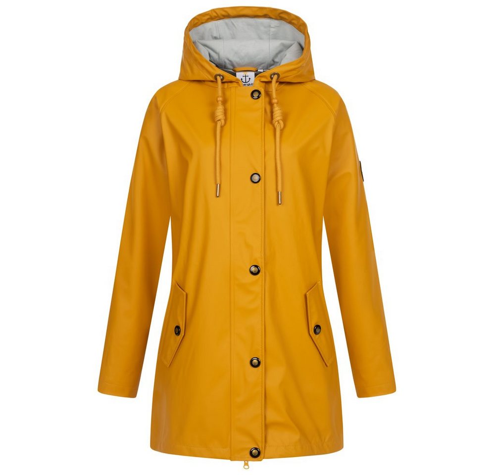 ankerglut Fleecejacke Ankerglut Himmel Damen Friesennerz Übergrößen Klassischer Friesennerz mit Jerseyfutter in großen Größen von ankerglut