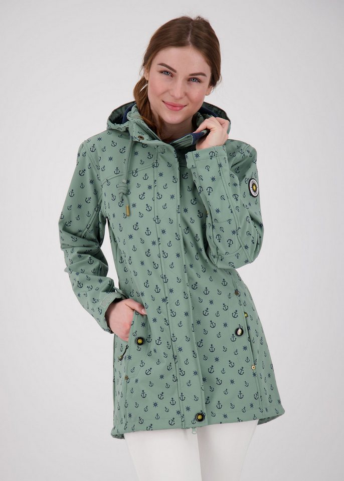ankerglut Kurzmantel #ankerglutschein OS WMN Softshellmantel Übergangsjacke auch in Großen Größen erhältlich, mit abnehmbarer Kapuze von ankerglut
