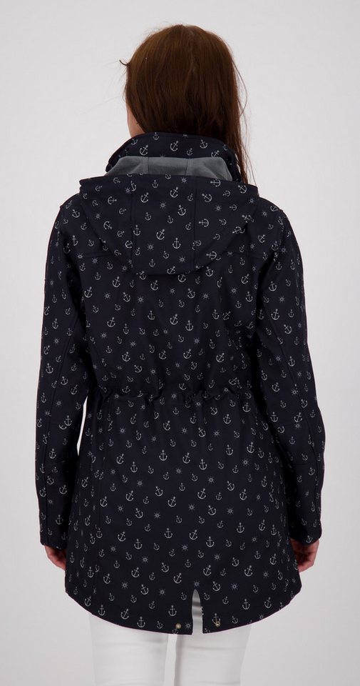 ankerglut Kurzmantel #ankerglutschein OS WMN Softshellmantel Übergangsjacke auch in Großen Größen erhältlich, mit abnehmbarer Kapuze von ankerglut