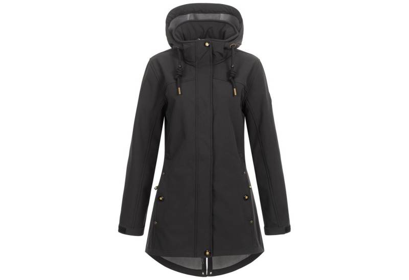 ankerglut Softshellmantel PEAK BREEZE BLACK EDITION auch in Großen Größen erhältlich von ankerglut