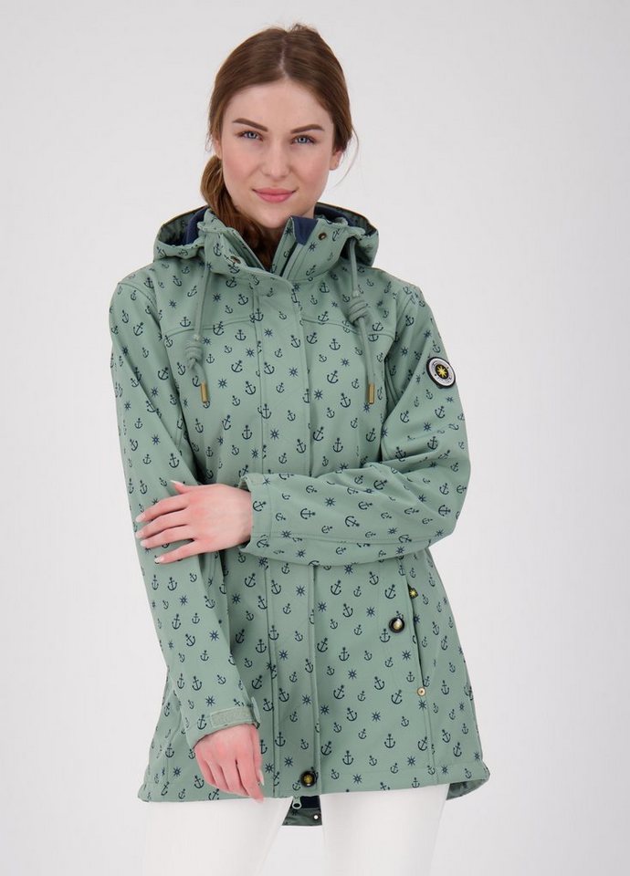 ankerglut Softshellmantel #ankerglutschein CS II WOMEN auch in Großen Größen erhältlich, mit abnehmbarer Kapuze von ankerglut