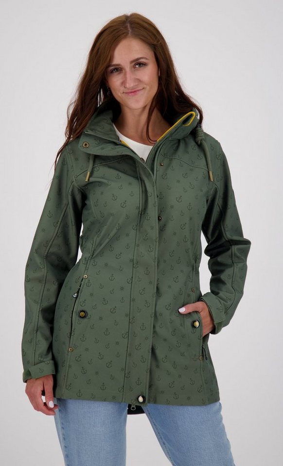 ankerglut Softshellmantel #ankerglutschein CS II WOMEN auch in Großen Größen erhältlich, mit abnehmbarer Kapuze von ankerglut