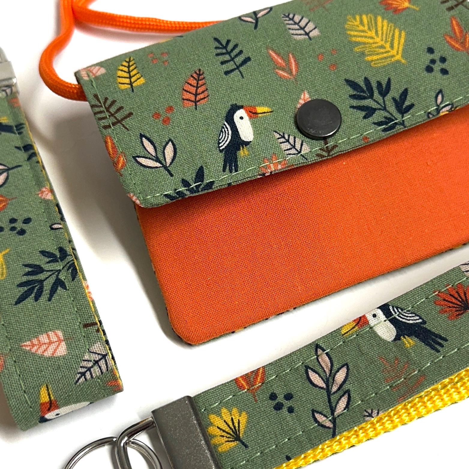 Brustbeutel Und Geldbeutel Für Kinder in Einem, Mädchen Geldbeutel, Portemonnaie Mädchen, Geldbörse Schulkind, Kinderportemonnaie, Tukan von anluedesign