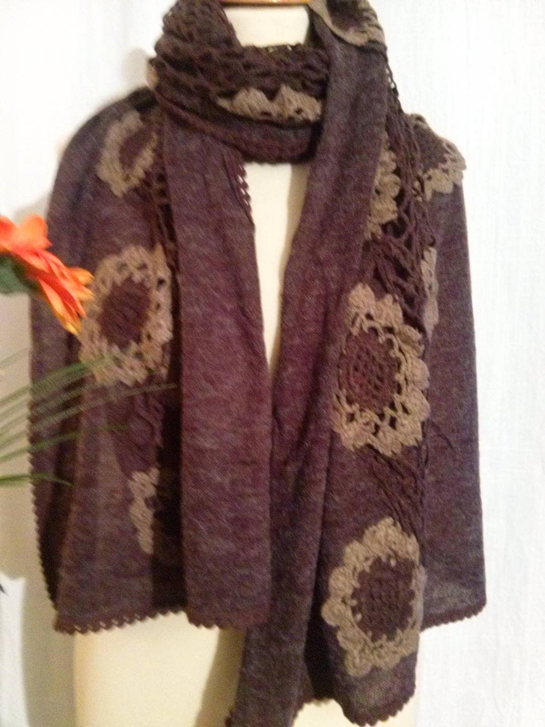 Schal Aus Baumwolle, Acryl Häkeln, Frauen Schal, Mädchen, Damenmode, Kleidung, Frau, Geschenk, Geschenk Mädchen Zubehör Frau von annabeecharpe