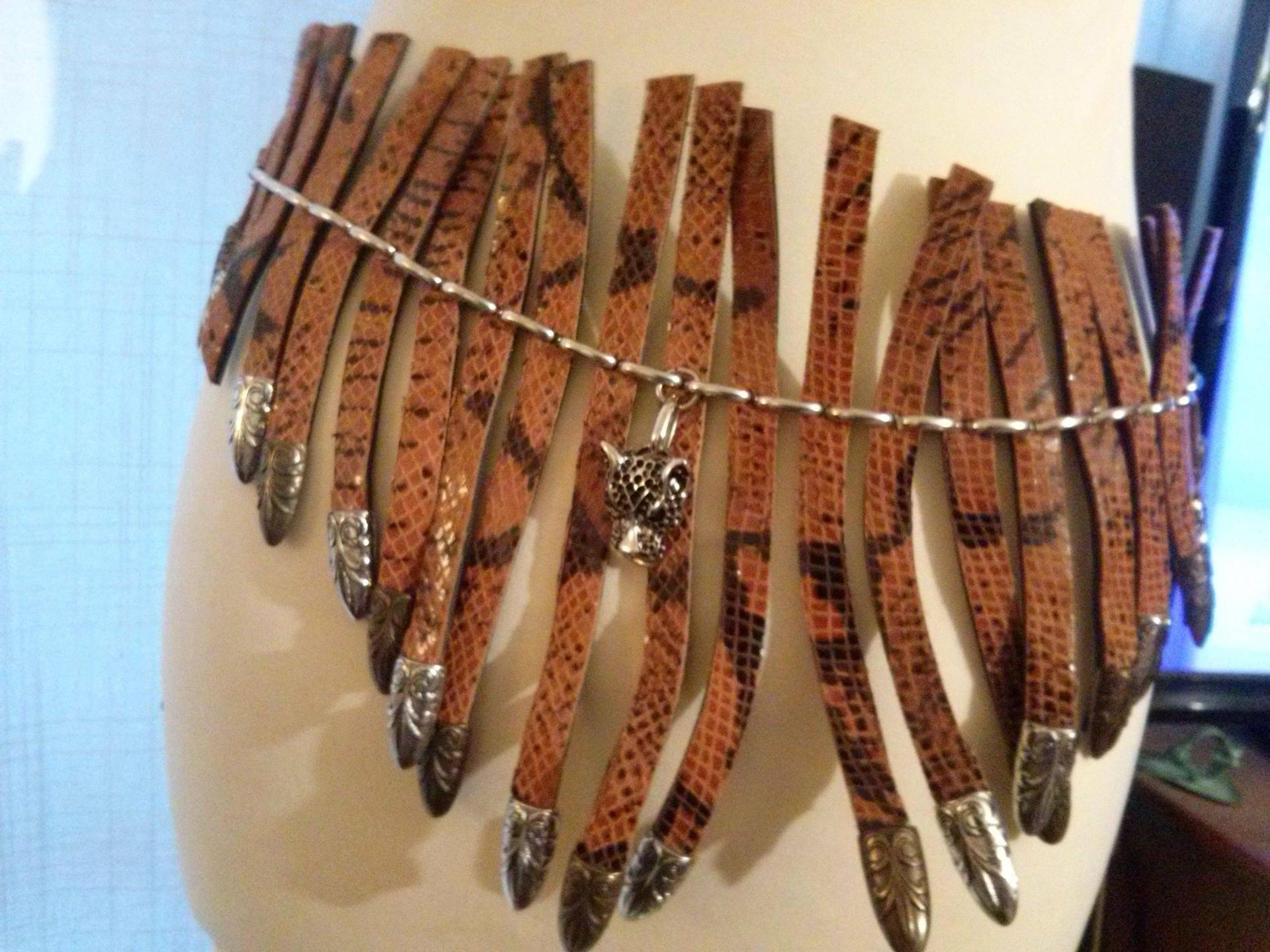 Gürtel, Kette Metall, Cowe Niemande, Frau, Mädchen, Mädchen Geschenk Gürtel Accessoires, Bekleidungszubehör von annabesac