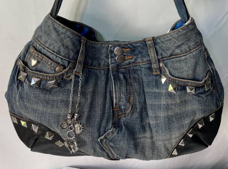 Handgemachte Geldbörse Aus Jeans Und Leder von annabsoneofakind