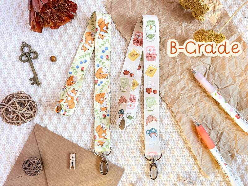 B-Grade Lanyards // Fox Lanyard Cozy Time von annalunakdraws