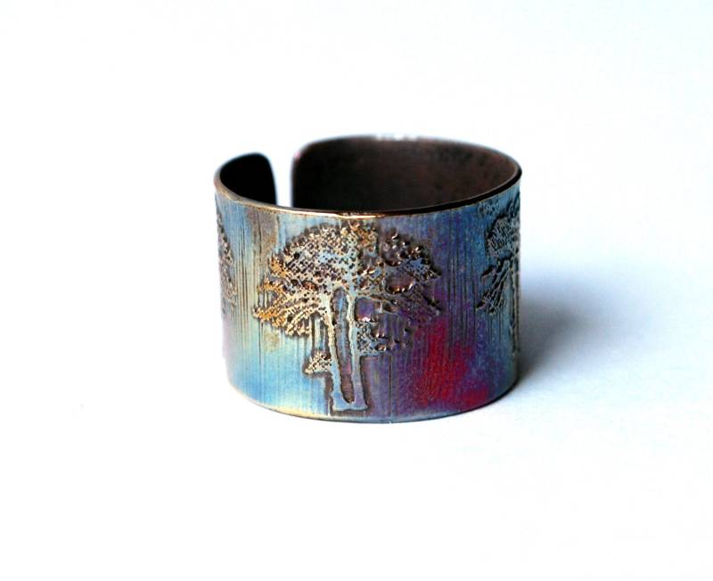 Geätzte Kupfer Ohrschmuck Baumdesign, Baum Ohrschmuck, Ohr Manschette, Wald Schmuck, Naturschmuck Geätzte Kupfer Ohrschmuck Baumdesign, Baum Ohrschmuck, Ohr Manschette, Wald Schmuck, Naturschmuck von annamcdade