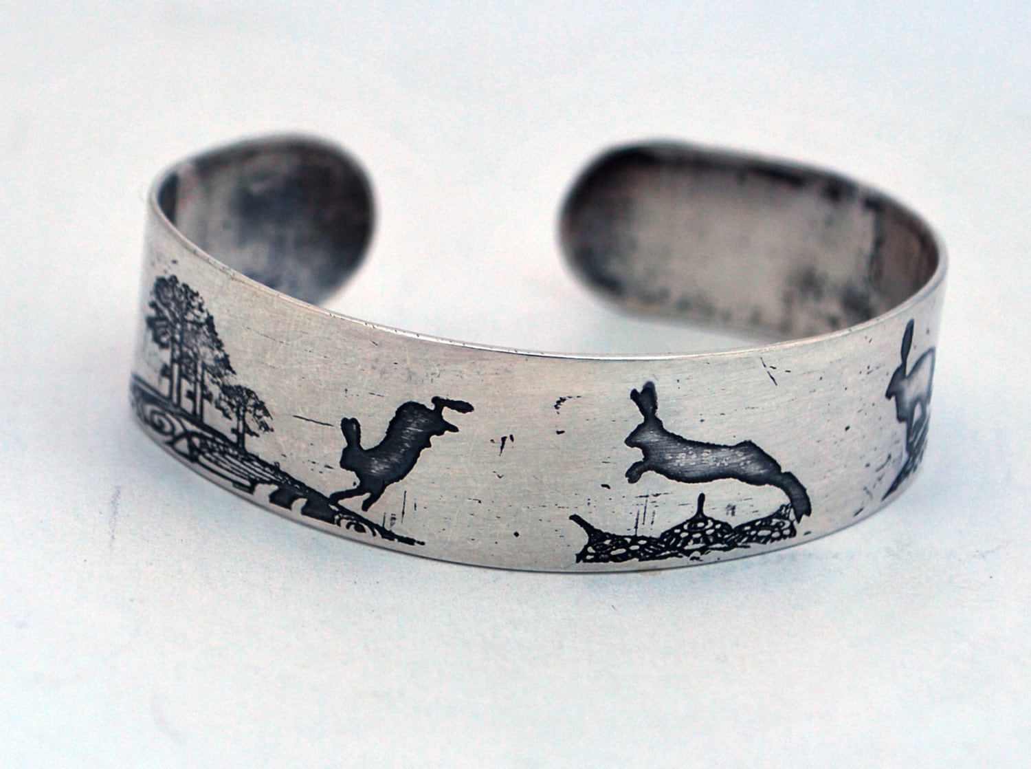 Schmaler Hasen-Armreif Aus Sterlingsilber, Hasen-Manschette Silber, Hasen-Armband Sterlingsilber Schmaler Hasen-Armreif Aus Sterlingsilber, Hasen-Manschette Silber, Hasen-Armband Sterlingsilber von annamcdade