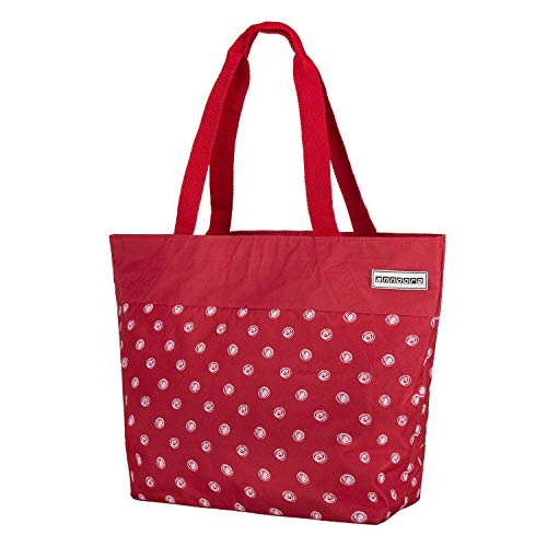 anndora shopper 17 Liter Damen Handtasche rot weiß gepunktet von anndora