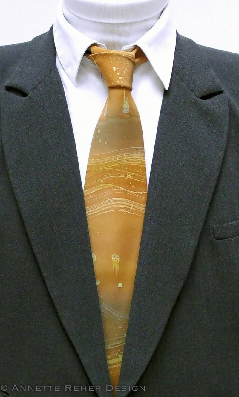 Krawatte Seide Handgemalt "Batik' Krawatte Seide Handgemalt "Batik' von annettereher