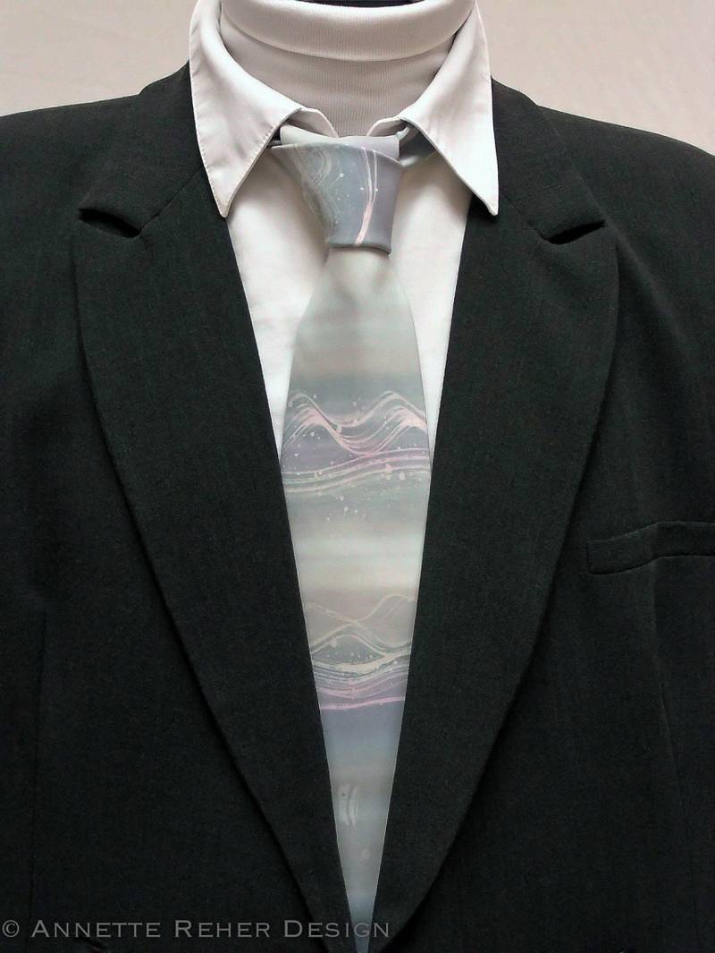 Krawatte Seide Handgemalt "Batik' Krawatte Seide Handgemalt "Batik' von annettereher