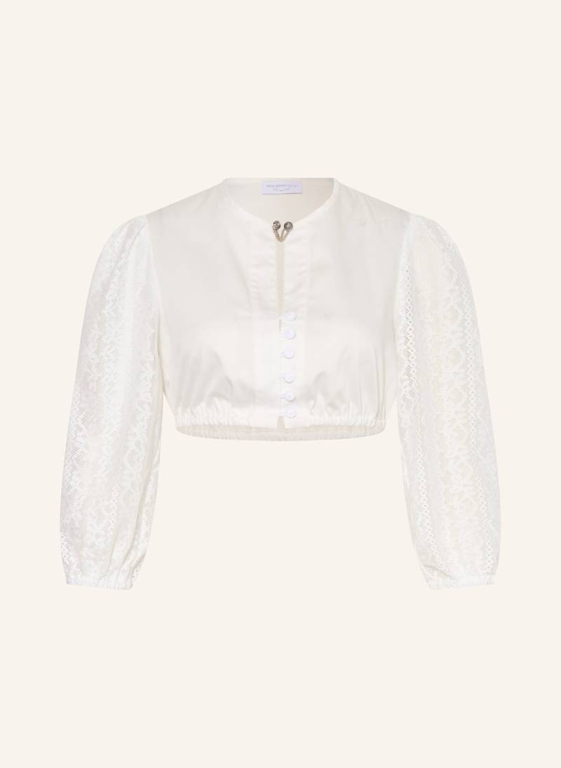Anno Domini Dirndlbluse Caro Mit 3/4-Arm weiss Anno Domini Dirndlbluse Caro Mit 3/4-Arm weiss von anno domini