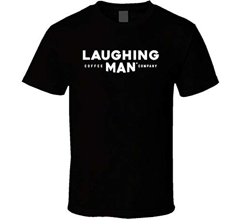 Graphic Hugh Jackman Laughing Man Coffee Addict Drinker Gift Logo T Shirt Black M von announce