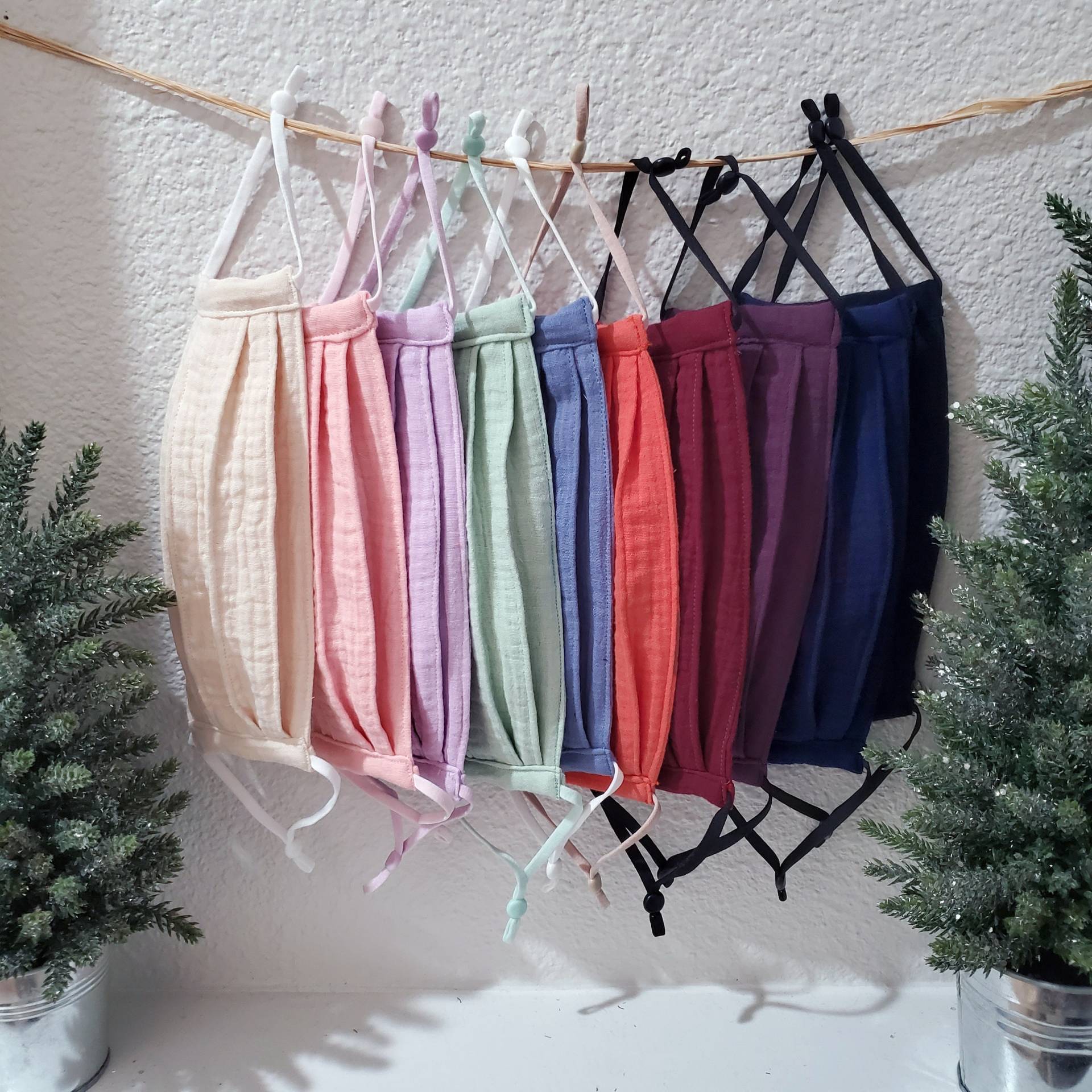Im Alter Von 4-8 Und 9-16 Jahren Bio-Baumwolle Gesteppte Doppel-Gauze-Gesichtsmaske Atmungsaktiv Zweilagig Waschbar Wiederverwendbar Reversibel von annstylestore