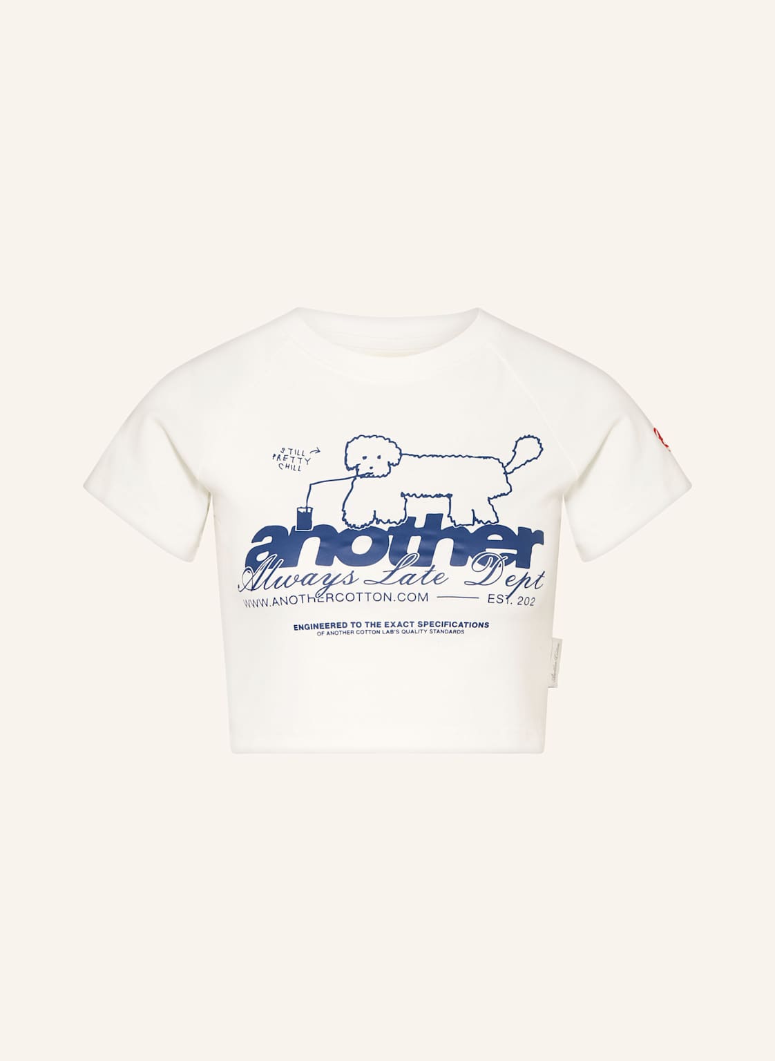 Another Cotton Lab Cropped-Shirt weiss von another COTTON LAB