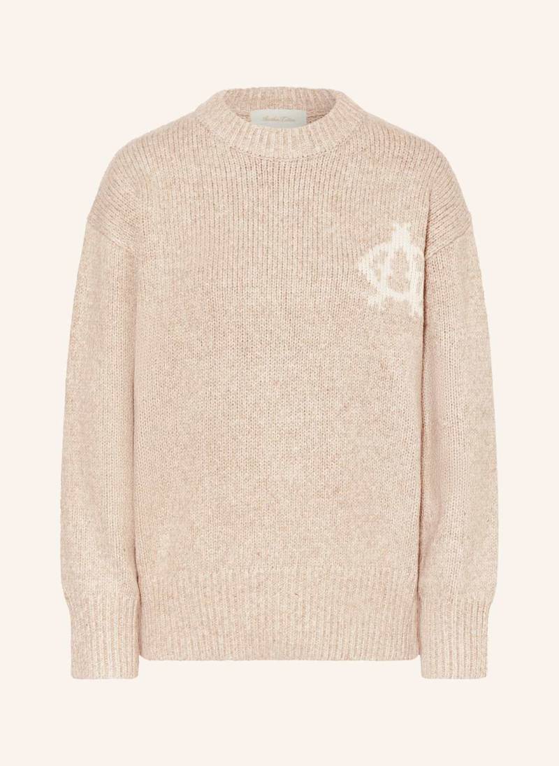 Another Cotton Lab Oversized-Pullover beige von another COTTON LAB