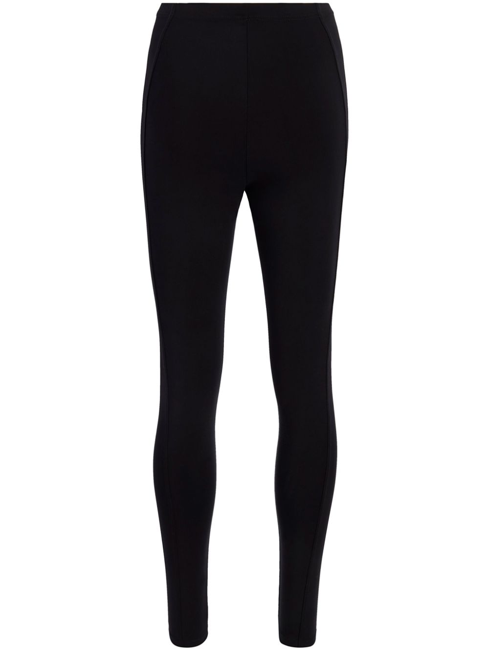 Another Tomorrow Leggings mit dekorativer Naht - Schwarz von Another Tomorrow