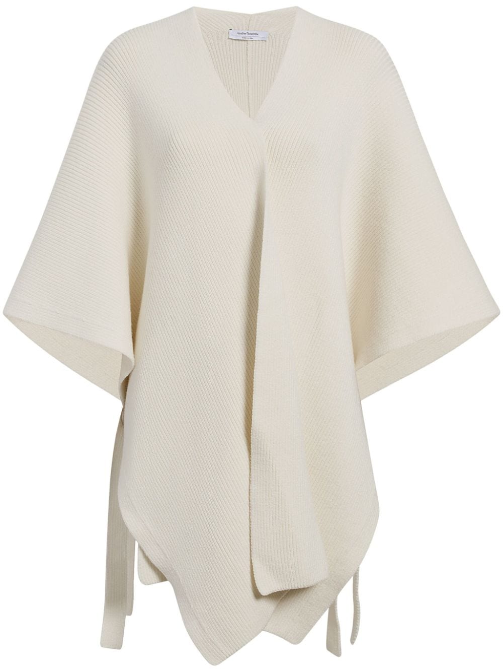 Another Tomorrow Gerippter Poncho - Nude von Another Tomorrow