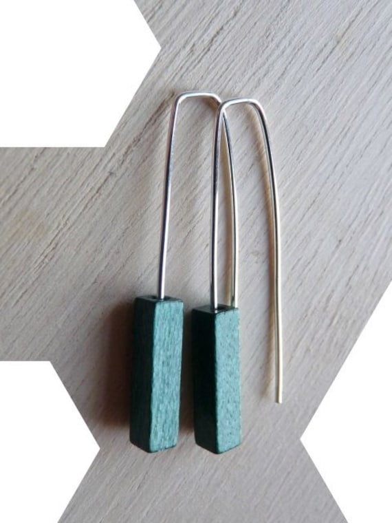 sterling Silber Ohrringe Mit Holz von anthonymdone