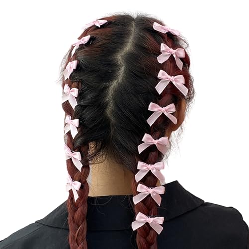 15 Stück einfarbige Haarschleifen, kleine Mini-Schleife, Haarspangen, niedliches Haarband, Haarspangen, Haarstyling-Werkzeuge von antianzhizhuang