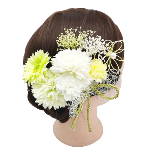 Blumen-Haarnadeln mit Zubehör für Frauen und Mädchen, floraler Japonismus für Tsumami-Kopfschmuck, Haarschmuck, Blumen-Haarnadel von antianzhizhuang