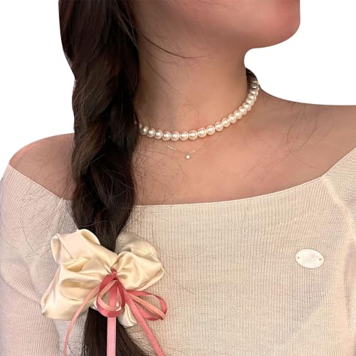 Elegante Haargummis mit Schleife, elastisches Haarseil, weiches Haarseil, Federband, elastisch, für Mädchen, Zöpfe, Halter, Haargummis für Damen, Haargummis für dünnes Haar von antianzhizhuang