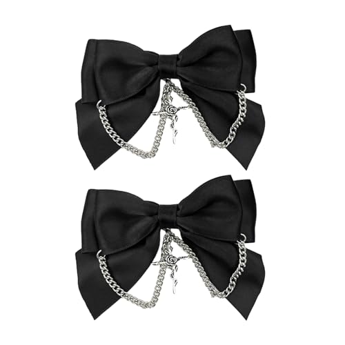 Flache Haarspangen im Gothic-Stil, große Haarspange, Kopfschmuck, Strauß-Zubehör, elegante Schleife, niedlicher Kopfschmuck, Haarspangen für Damen, dickes Haar von antianzhizhuang