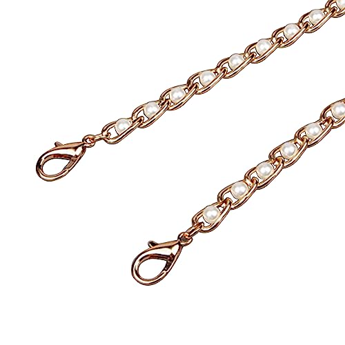 Frauen Schulter Tasche Kette Metall Künstliche Perle Taschen Kette Riemen Crossbody Gürtel Ersatz Zubehör Für Handtaschen von antianzhizhuang