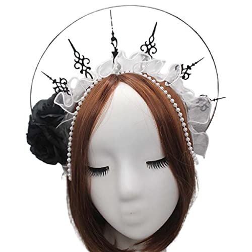 Für Frauen, Gothic-Prägung, Vintage-Perlenkette, Rosen, Kopfbedeckung, DIY, Materialpaket, Rosen-Stirnband, DIY-Materialpaket von antianzhizhuang