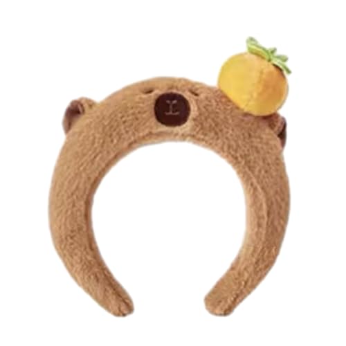 Haarreifen, Haarschmuck, Capybara, Kopfbedeckung, Cartoon-Kopfschmuck, Y2K, Plüschmaterial, für Mädchen und Damen, Capybara-Haar-Accessoire von antianzhizhuang